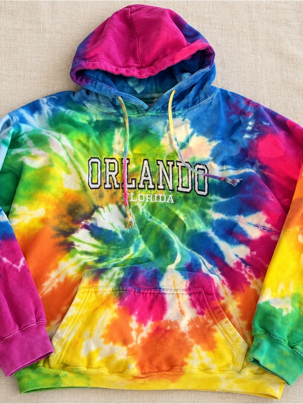 Exist Tie-Dye Crewneck Hoodie - Multicolor